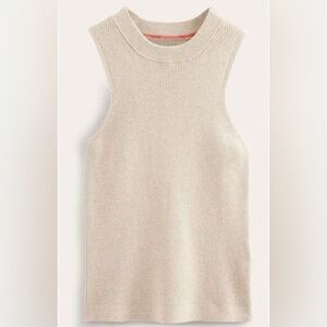 Boden Ribbed Knit Top in Oatmeal